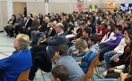 Alle Schüler waren in das Projekt eingebunden, hier Mittelschule Ulrich-Schmidl